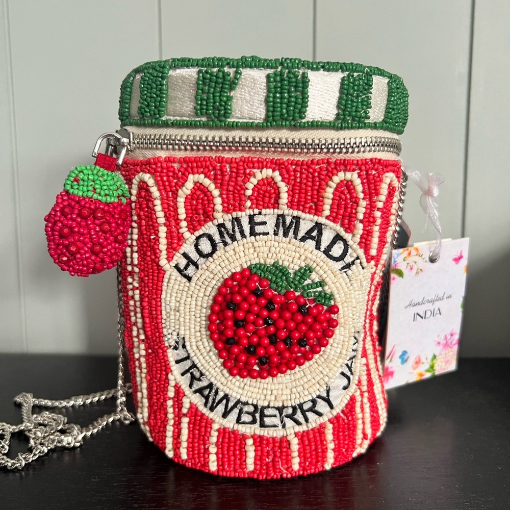 Beaded Bag Strawberry Jam Bag